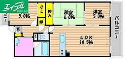 ソレアード御南 3LDKの間取図画像