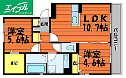 ヴェルデ溝口 2階/-