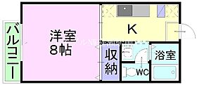 エクセレンス早島  ｜ 岡山県都窪郡早島町早島（賃貸アパート1K・2階・27.08㎡） その2