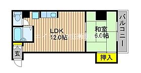 ＭＫマンション  ｜ 岡山県岡山市北区惣爪（賃貸マンション1LDK・3階・34.84㎡） その2