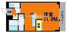 ジュメル倉敷  ｜ 岡山県倉敷市二子（賃貸マンション1R・2階・31.50㎡） その2