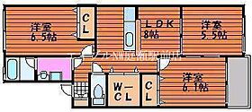 Smart　Life  ｜ 岡山県岡山市南区妹尾（賃貸アパート3LDK・1階・57.33㎡） その2