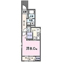 ルナテセラI  ｜ 岡山県倉敷市水江（賃貸アパート1K・1階・33.20㎡） その2