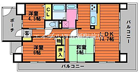 アルファステイツ中庄駅前III  ｜ 岡山県倉敷市鳥羽（賃貸マンション3LDK・10階・67.43㎡） その2