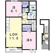 サンシャイン・カラカワ  ｜ 岡山県岡山市北区辛川市場（賃貸アパート2LDK・2階・57.63㎡） その2