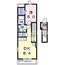 サンフラワーＫ  ｜ 岡山県倉敷市宮前（賃貸アパート1DK・2階・38.73㎡） その2