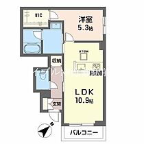 エクセル　A棟  ｜ 岡山県総社市真壁（賃貸アパート1LDK・1階・42.84㎡） その2