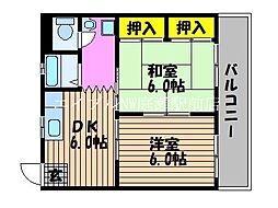 間取図画像 2DK