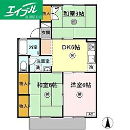 セジュール城之内 B棟 1階