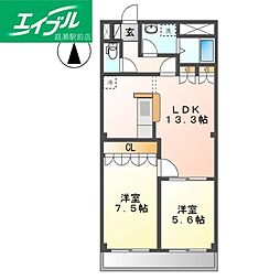 間取図画像 2LDK
