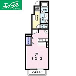 プリムローズ白石 1Kの間取図画像