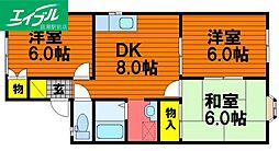 間取図画像 3DK