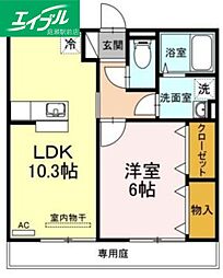 エルドラードA棟 1階/-