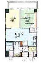 ライオンズマンション中山下  ｜ 岡山県岡山市北区中山下2丁目（賃貸マンション2LDK・8階・53.07㎡） その2