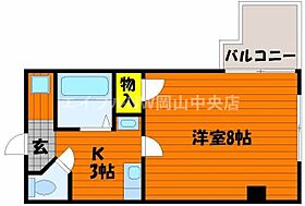 アレグリア内山下  ｜ 岡山県岡山市北区内山下1丁目（賃貸マンション1K・2階・25.54㎡） その2