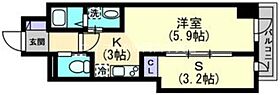 Park Grande 蕃山  ｜ 岡山県岡山市北区蕃山町（賃貸マンション1LDK・8階・29.24㎡） その2