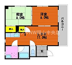 ＹＳ岩田町  ｜ 岡山県岡山市北区岩田町（賃貸マンション2LDK・4階・56.94㎡） その2