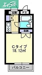 間取図画像 1K