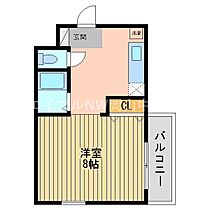 カーサ岡町  ｜ 岡山県岡山市北区岡町（賃貸マンション1K・5階・25.00㎡） その2