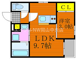 REGALEST 東島田I  ｜ 岡山県岡山市北区東島田町2丁目（賃貸アパート1LDK・3階・30.35㎡） その2