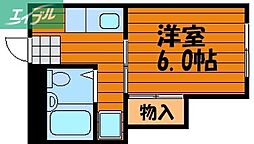 レクサス神田 1Kの間取図画像