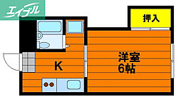 レクサス神田 1Kの間取図画像