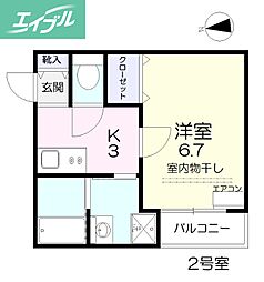 ヴィーナスコート島田本町 2階/-