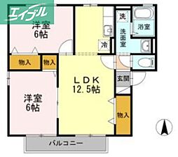 フルール高柳 A棟 2階/-