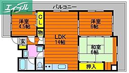 ふぁみーゆ旭川 3LDKの間取図画像
