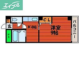 KUSUS 1Kの間取図画像