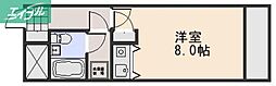 朝日プラザ岡山中山下 ワンルームの間取図画像