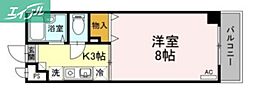 森ビル 1Kの間取図画像