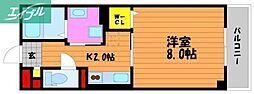 グランヒルズ東古松 1Kの間取図画像