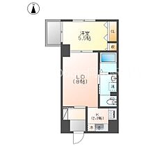 岡山県岡山市北区奉還町1丁目（賃貸マンション1LDK・4階・38.67㎡） その2