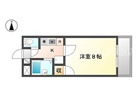 岡山県岡山市北区津高（賃貸マンション1K・2階・23.09㎡） その2