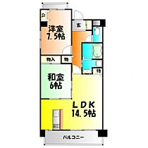 岡山県岡山市北区西崎1丁目（賃貸マンション2LDK・2階・68.56㎡） その2