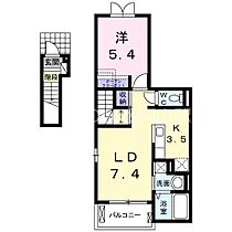 岡山県岡山市東区松新町（賃貸アパート1LDK・2階・41.29㎡） その2