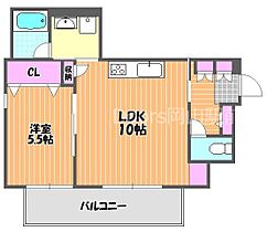 SUN FOREST 鹿田  ｜ 岡山県岡山市北区鹿田町1丁目（賃貸マンション1LDK・3階・39.44㎡） その2