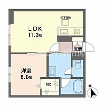 岡山県岡山市中区竹田（賃貸マンション1LDK・1階・43.31㎡） その2