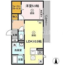 岡山県岡山市北区桑田町（賃貸アパート1LDK・1階・41.75㎡） その2