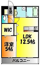 岡山県岡山市北区中仙道2丁目（賃貸アパート1LDK・1階・44.60㎡） その2