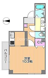 ベラジオ 1Kの間取図画像