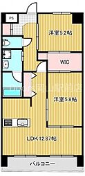 サンライト門田屋敷 2LDKの間取図画像