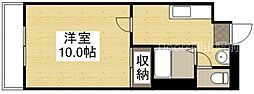 パルトネール東古松 1Kの間取図画像