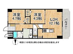 間取図画像 2LDK