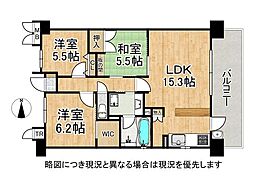 ブランズ萱島 3LDKの間取図画像