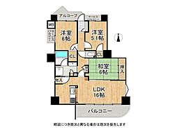 香里山ノ手アーバンコンフォート 3LDKの間取図画像