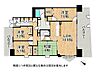 間取り：最上階15階部分につき開放的な眺望が魅力の4LDK