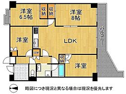 東急ドエル枚方山田池ビレジ 4LDKの間取図画像