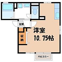 アロンディール II  ｜ 栃木県小山市大字土塔（賃貸アパート1R・2階・28.81㎡） その2